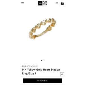 Woman’s gold ring.